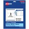 Avery Glossy White Rectangle Labels with Sure Feed, 2.5" x 7"